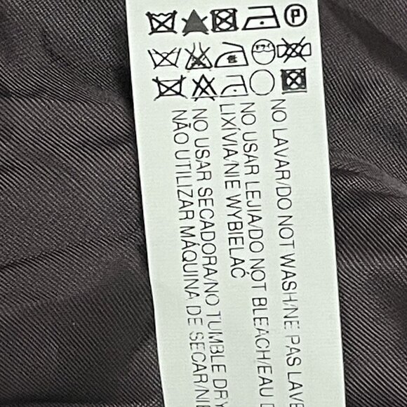 Zara Grey Purple Wool Angora Blend Zipped Snap Lined Long Coat Size Medium M - Picture 10 of 12